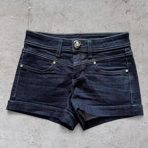 bebe y2k high waist jean shorts